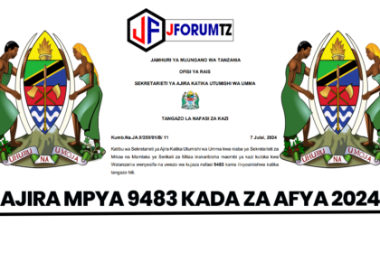 Ajira Mpya 9483 Kada Za Afya Ajira Portal 2024